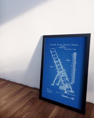 Plagát Firemans Snell Ladder Americký patent