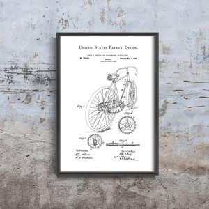 Retro plagát Americký bicykel Hentz