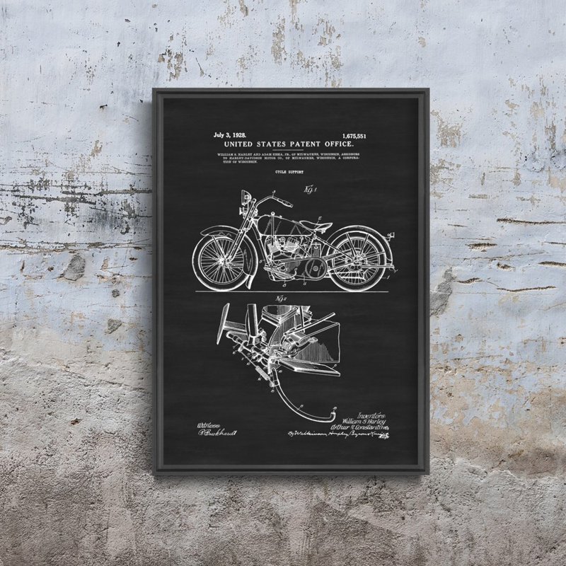 Plagát Motorka Harley Davidson