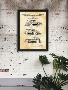 Poster Patent LaSalle Automobile