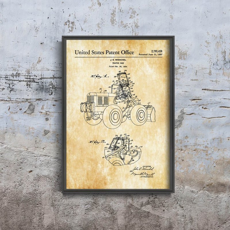 Plagát do obývačky Patentovaný traktor Wieschel
