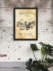 Poster Gramofón Berlínsky patent USA