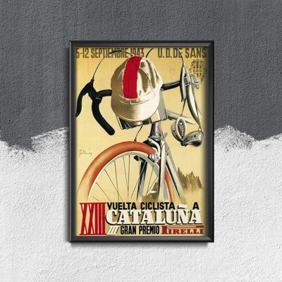 Retro plagát Clevelandský cyklistický plagát