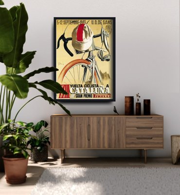 Retro plagát Clevelandský cyklistický plagát