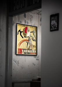 Retro plagát Clevelandský cyklistický plagát