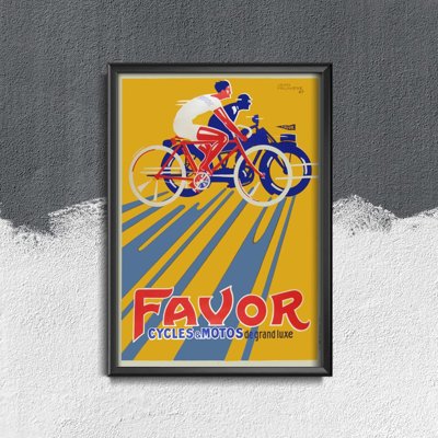 Plagát Favor Cycles Motos de Grande Luxe