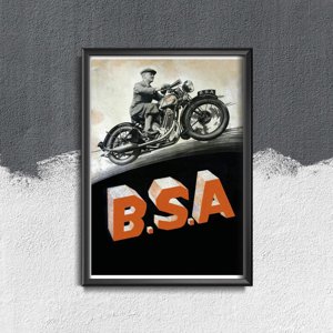 Plagát B.S. A motorky