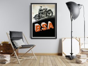 Plagát B.S. A motorky
