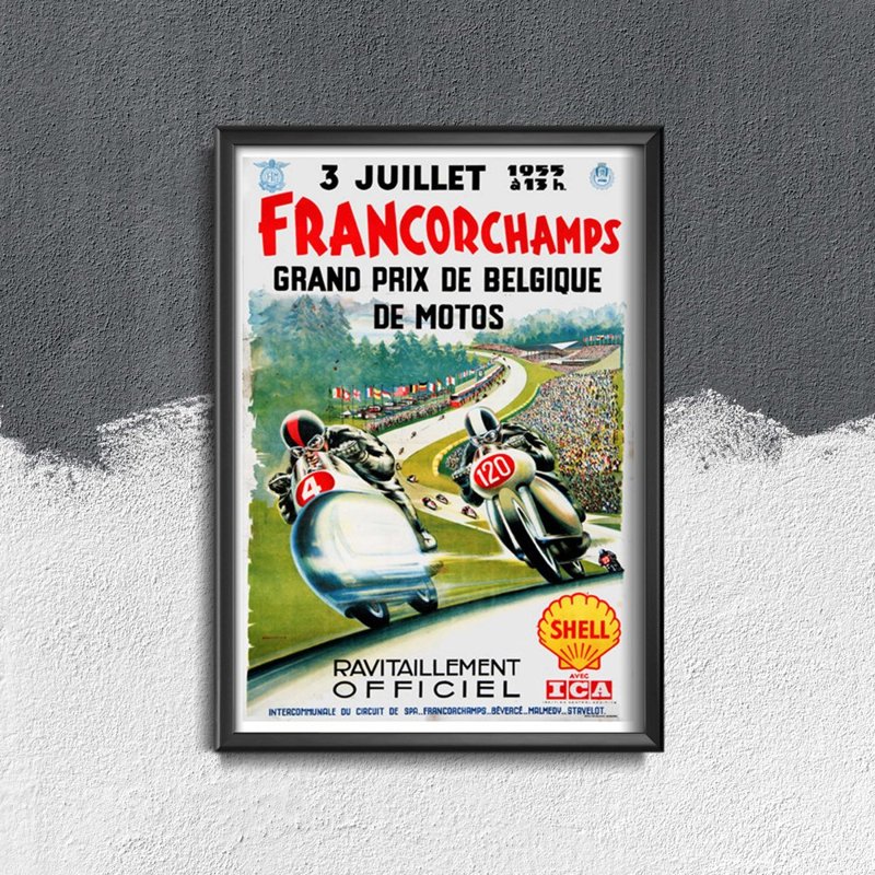 Plagát do obývačky Francorchamps Grand Prix de Belgique