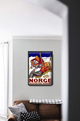 Plagát v retro štýle Vintage Nórsko