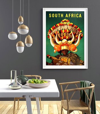 Retro plagát do obývačky Plagát z Južnej Afriky