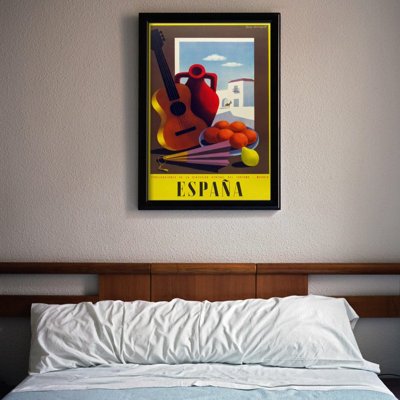 Plagát v retro štýle Vintage Španielsko Madrid