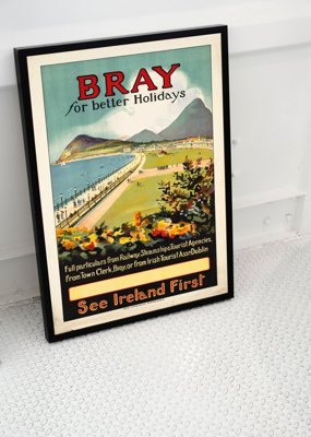 Vintage plagát do obývačky Ireland Bray pre lepšiu dovolenku