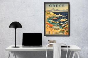 Plagát v retro štýle Grécko