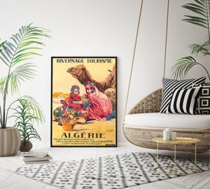 Vintage plagát do obývačky Alžírsko