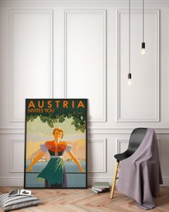 Vintage plagát Rakúsko
