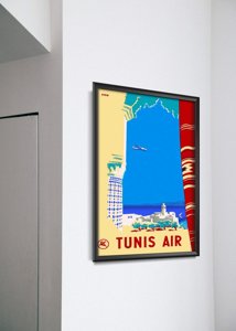 Vintage plagát do obývačky Tunis Air