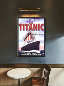 Vintage plagát Titanic Southampton do New Yorku