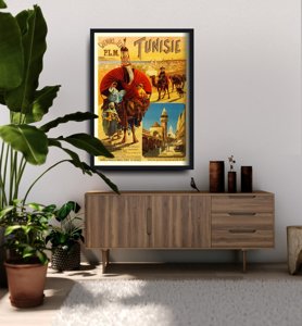 Plagát v retro štýle Tunisko