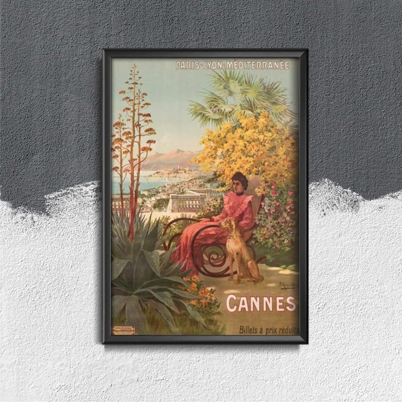 Vintage plagát Plagát z Cannes