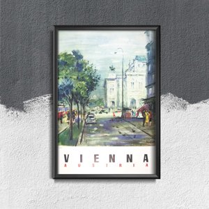 Vintage plagát do obývačky Viedeň, Rakúsko