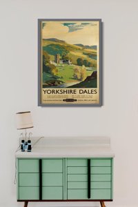 Plagát v retro štýle Yorkshire Dales