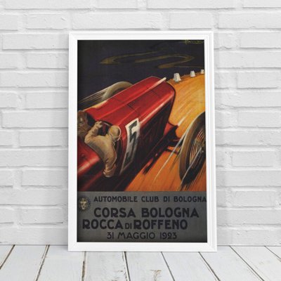 Plagát na stenu Automobilové preteky Grand Prix Corsa Taliansko