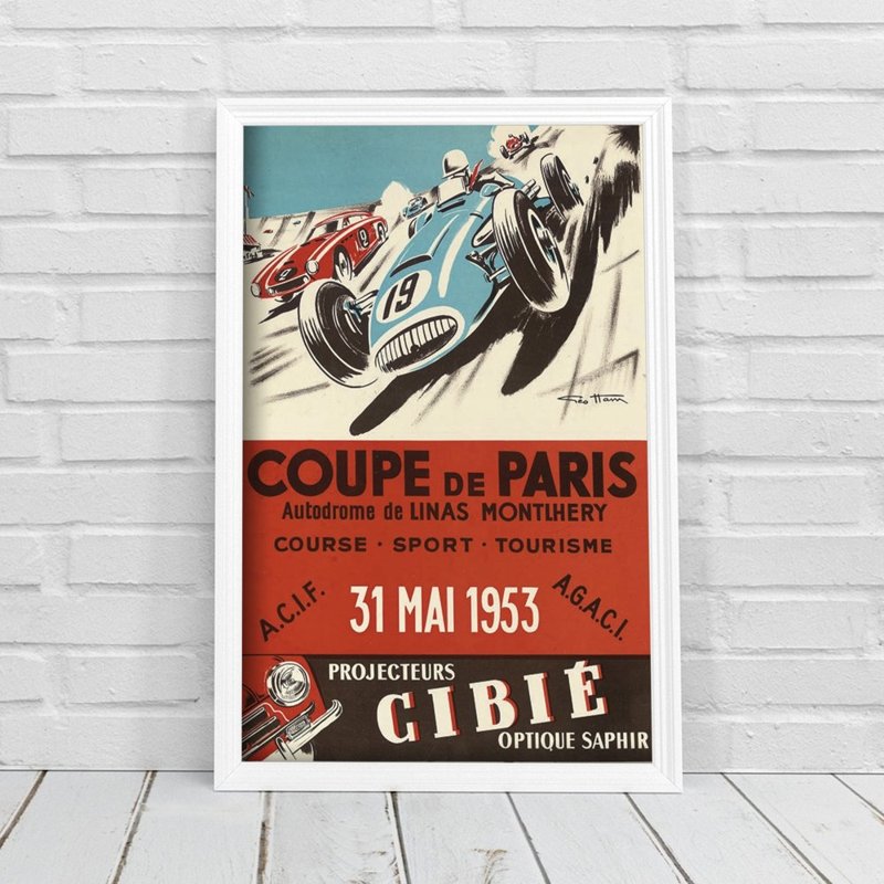 Retro plagát Coupe de Paris