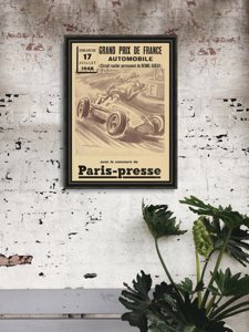 Poster Automobilová Grand Prix de France