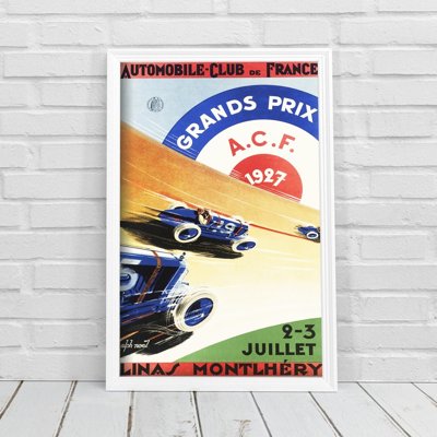 Poster na stenu Automobilová Grand Prix Francúzska