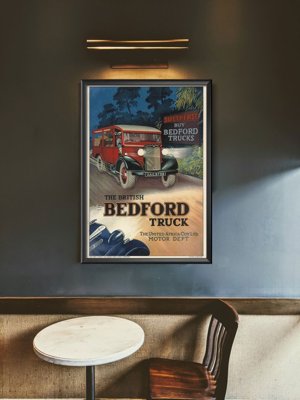 Plagát do izby Britské nákladné auto Bedford