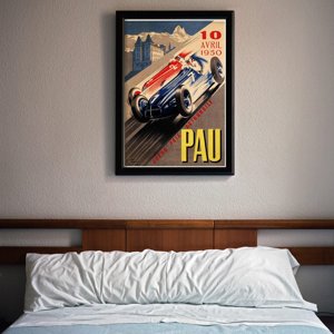 Plagát do obývačky Veľká cena automobilov PAU