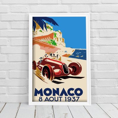 Plagát na stenu Automobilový priemysel Monako