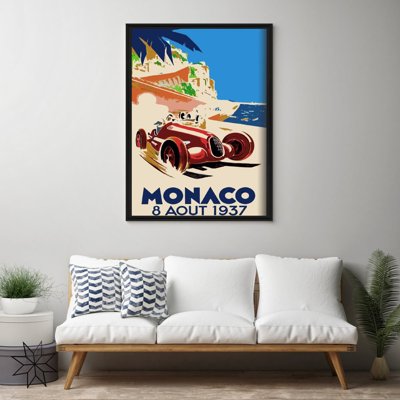 Plagát na stenu Automobilový priemysel Monako