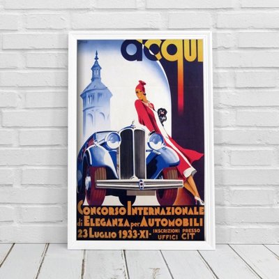 Plagát Acqui Concorso Internazionale di Eleganza pre Automobili