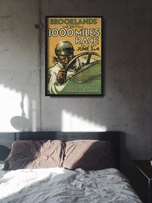 Poster na stenu Plagát Grand Prix Brooklands The British Miles Race
