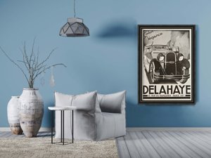 Retro plagát Delahaye Confort Elegance