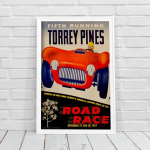 Plagát Plagát Grand Prix Štvrtý beh pretekov Torrey Pines Road Race