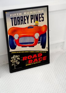 Plagát Plagát Grand Prix Štvrtý beh pretekov Torrey Pines Road Race