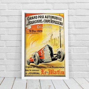 Poster Grand Prix Automobile de Bourgogne et Coupe Repusseau