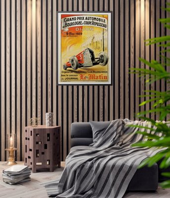 Poster Grand Prix Automobile de Bourgogne et Coupe Repusseau