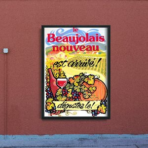 Plagát do obývačky Nový plagát vína Beaujolais Nouveau