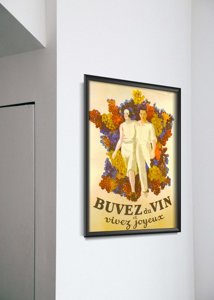 Plagát Francúzsky plagát na víno Dekorácia vína