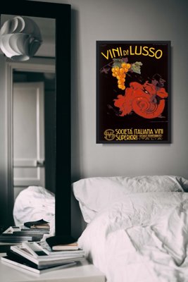 Plagát do obývačky Vini di Lusso taliansky vínny plagát
