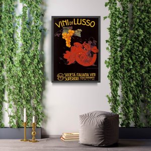 Plagát do obývačky Vini di Lusso taliansky vínny plagát