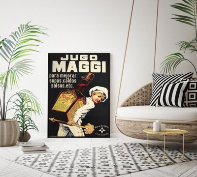 Plagát na stenu Vintage koreniaca omáčka Maggi Print