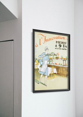 Retro plagát Reštaurácia L'Innovation Brusel
