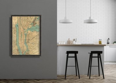 Poster Stará mapa Madridu
