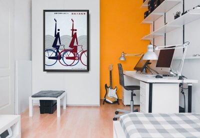 Poster Vintage plagát Cycles Lea et Norma
