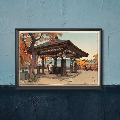 Retro plagát Hiroshi Yoshida Ukiyo-e
